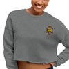 University Embroidered Crop Sweatshirt