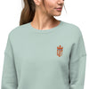 Crown Crop Crewneck Sweatshirt